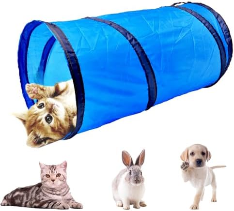 iCAGY Cat Tunnel for Indoor Small Cats Kittens Rabbits, Foldable Tube Toys - Image 4