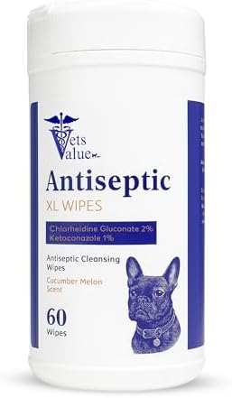Pet Wipes for Dogs & Cats - Gentle Daily Cleaning for Paws, Face & Coat – All Breeds (60 Count) by HorizonAnimalCare