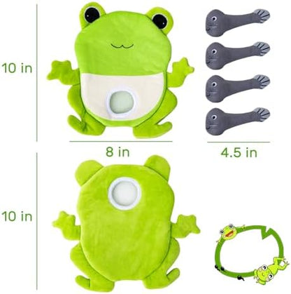 Hollypet Squeaky Hide and Seek Dog Toys for Small and Medium Dogs, Frog - Image 2