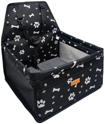 Pet Dog Booster Seat, Upgrading the Framed wall to Prevent Collapse，Breathable and Foldable Pet Car Basket，Removable andWashable pet car seat by Unknown