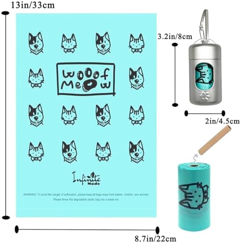 Dog Poop Bag Dispenser for Leash with Snap Clip, Skin-friendly Texture Waste Bag Holder for Dog Walks and Cats, Pets Litter Bag Container, Indoor & Outdoor Use (Metal Color, 1) - Image 5