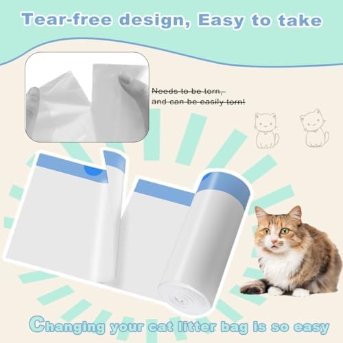 120 Pack Cat Litter Bags with Drawstring - Image 2