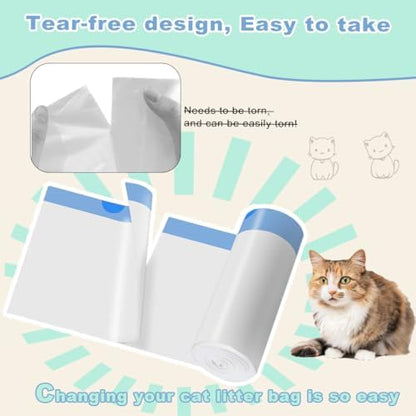 120 Pack Cat Litter Bags with Drawstring - Image 2