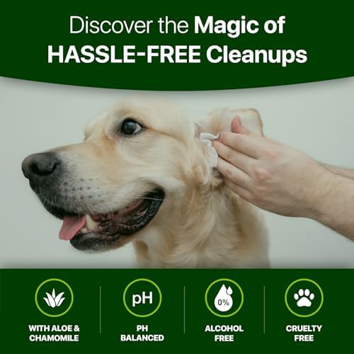 Premium Unscented Dog Wipes for Paws and Butt 100 Count - Compostable, Plant Based Dogs and Cat Wipes, Strong Grooming Pet Wipes for Dogs and Cats - Use on Body, Bum, Ear & Paws (Pack of 1) - Image 2