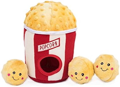 ZippyPaws Burrow Interactive Dog & Puppy Toys for Boredom - Popcorn Bucket by ZippyPaws