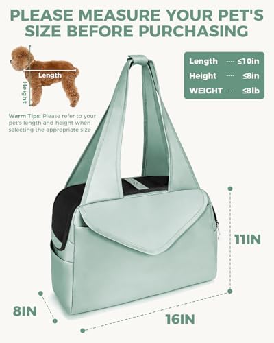 Lightweight Dog Purse with Large Pockets for Small Dogs up to 8 lb - Image 2