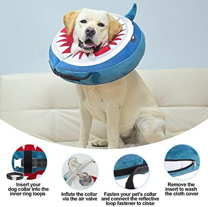 BEAUTYZOO Dog Cone Collar Alternative After Surgery,Pet Neck Donut E‑Collar - Image 6