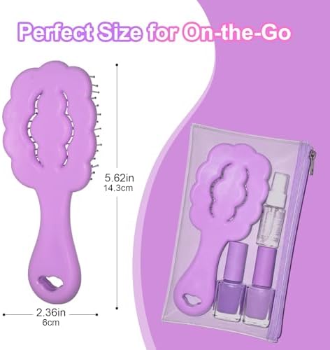 Cloud Shape Small Dog Grooming Brush (Purple) - Image 2