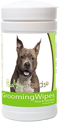 Healthy Breeds American Staffordshire Terrier Grooming Wipes 70 Count by HealthyBreeds
