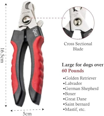 Epica Dog and Cat Nail Clippers, Claw Trimmer, Safety Guard, Easy & Safe - Image 2
