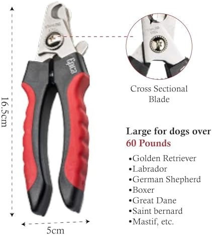 Epica Dog and Cat Nail Clippers, Claw Trimmer, Safety Guard, Easy & Safe - Image 2