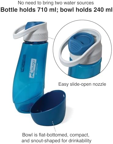 Kurgo Gourd 2-in-1 Dog Travel Water Bottle & Bowl - Image 3