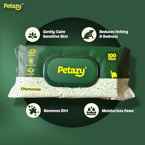 Petazy Pet Wipes for Dogs & Cats - Paws, Ears & Butt Cleaning, 100 Count - Image 2