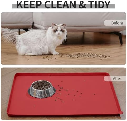 Reopet Silicone Pet Feeding Mat - Waterproof & Non-Slip Dog Cat Placemat - Image 6
