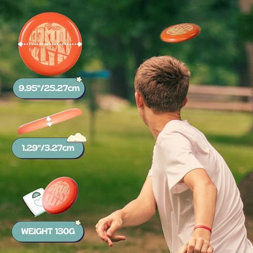 Wham-O Frisbee Cool Flyer Flying Disc, 9.95 Inch Sports Disc Lightweight Durable for Outdoor Beach Park Backyard Game - 130g - Image 4