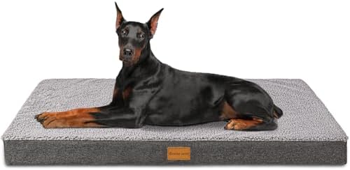 Patas Lague Orthopedic Large Dog Bed Washable Pet Sofa Mat 56''X40'' Grey by PatasLague