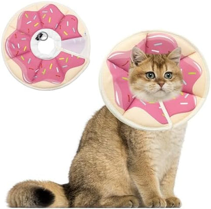 Soft Adjustable Cat Cone Collar, Comfortable Cat Recovery Collar by MAIIU