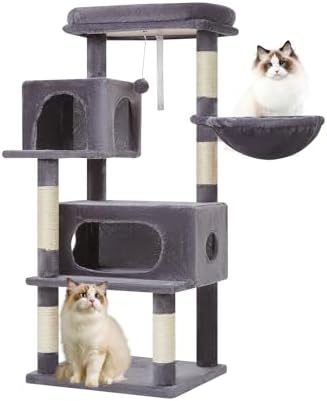Taoqimiao Cat Tree, 49In Cat Tower for Indoor Cats Large Adult by Taoqimiao