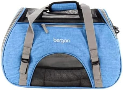 Coastal Pet Bergan Comfort Carrier - Breathable Travel Carrier for Dogs & Cats - Heather Bermuda, 16" x 8" x 11" by Bergan+by+Coastal+Pet