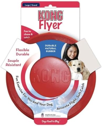 Kong Rubber Flyer,Large 2 Pack, Red - Image 2