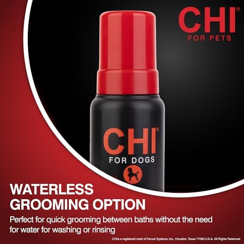 CHI for Dogs Deodorizing Waterless Foam Wash, Pump Bottle, 8 Oz - Image 2