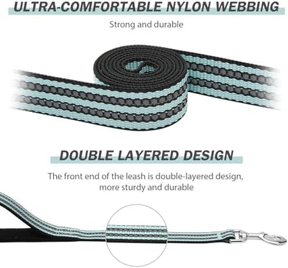 Hikiko 6FT Dog Leash with 2 Padded Handles Reflective - Image 2
