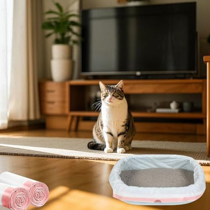 37'' x 18'' Cat Litter Box Liners Large Jumbo 20 Count Drawstring Cat Litter Bags 2 MIL Extra Thick Litter Pan Liners for Large Giant Litter Boxes (20 Count) - Image 3