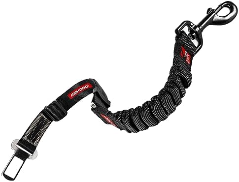 EzyDog Zero Shock Click - Bungee Dog Seat Belt Car Restraint - 20in - 26in by EzyDog