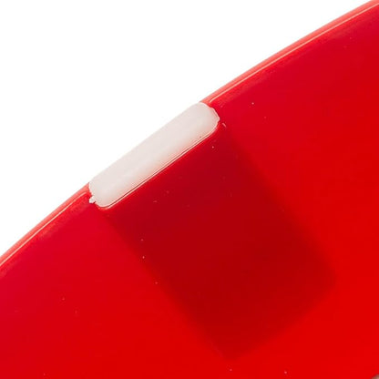 Ferplast Jolie Dog Bowl Cat Bowl - Stainless Steel Water & Food Dog Bowls with Plastic Holder, Non-Slip, Medium (0.9 L), Red