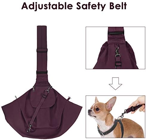 SlowTon Dog Carrier Sling - Thick Padded Shoulder Strap Adjustable, WR, L - Image 3