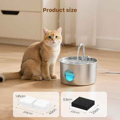 GIOTOHUN Pet Fountain Filter Replacement: 50 Cat Water Fountain Filter - 50 Pet Water Fountains Filters - 25 Filters & 25 Sponges - Suitable for ATMZIQXR GIOTOHUN KOOGMOON UMOCUOY IHOUONE HOOISE - Image 4
