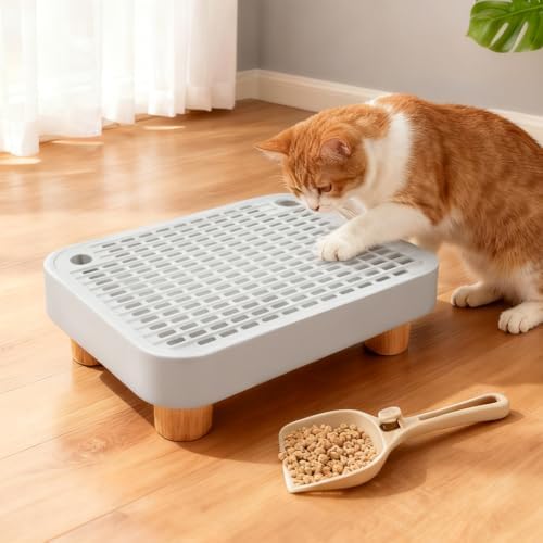 Cat Litter Box Step Ramp, Anti-Tracking Litter Catcher with Scoop - Image 6