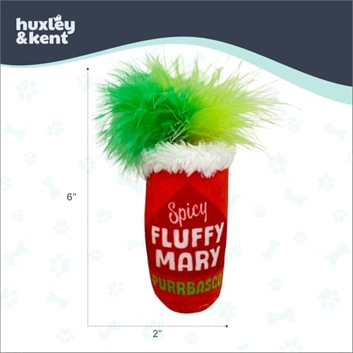 Huxley & Kent Plush Crinkle Catnip Cat Toy, Fluffy Mary, Large - Image 5