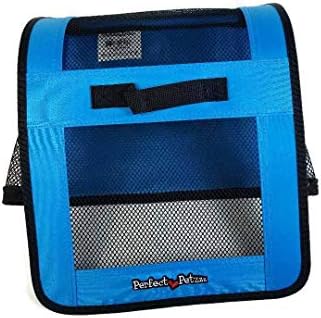 Pet Travel Bag for Originals & Minis, Small Pet Carrier w/Mesh & Nylon Lining, Dog Carrier for Medium Dogs, Versatile Kitten Carrier & Puppy Carrier, Easy to Clean, Blue - Perfect Petzzz - Image 6