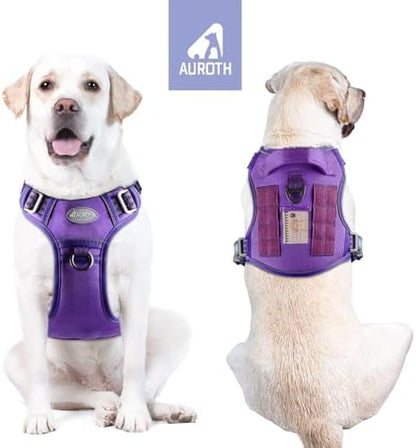 AUROTH Tactical Dog Harness Medium Sized Dog No Pull Adjustable Dog Vest - Image 2