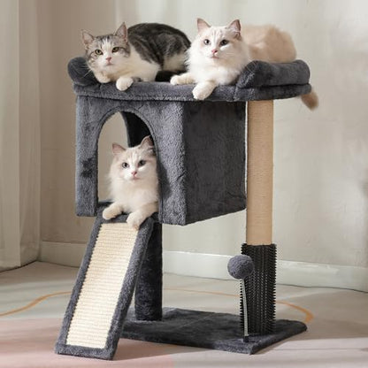 Cat Tree with Large Top Bed 28”Cat Tower with Scratching Post by Pawfessor