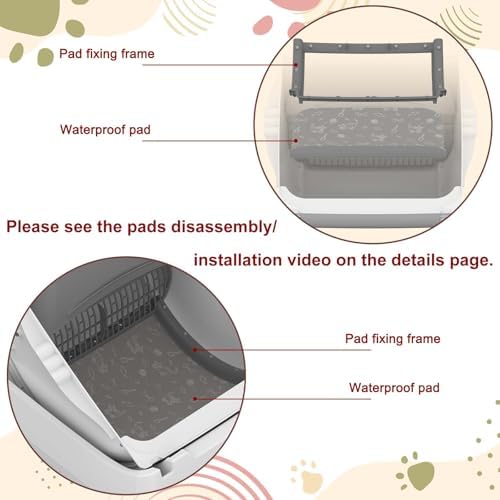 Designed Waterproof Pads for The Bottom of Lohhuby Automatic Litter Box Rollers; Waterproof, Tear-Resistant - Image 2