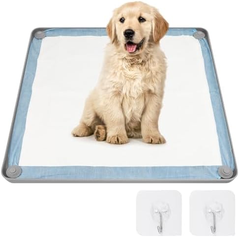Silicone Dog Pee Pad Holder 24 x 24, No-Spill Raised Edge Potty Tray by Zhaoyao