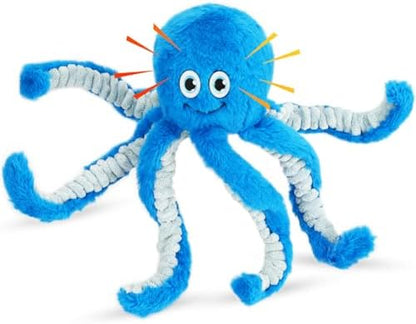 Dog Toys with Crinkle Paper- Octopus Stuffed Dog Squeak Toy Interactive Tug of War Puppy Toys for Small, Medium, Large Dogs by Eneston