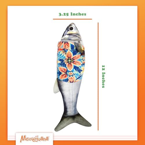 Meowijuana Big Fishy Tourist Kicker Cat Toy | Refillable Catnip Kicker - Image 3