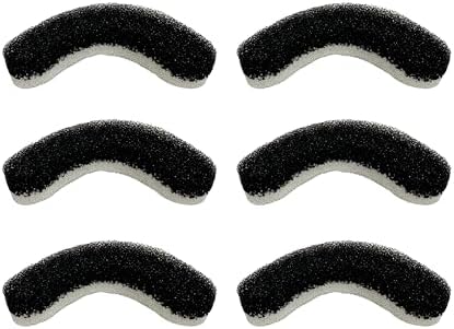 NISPIRA 6-Packs WF050 WF100 WF210 Arc-Shaped Water Filter Replacement for NPET Cat Dog Drinking Fountain Plastic & Stainless Steel by Nispira