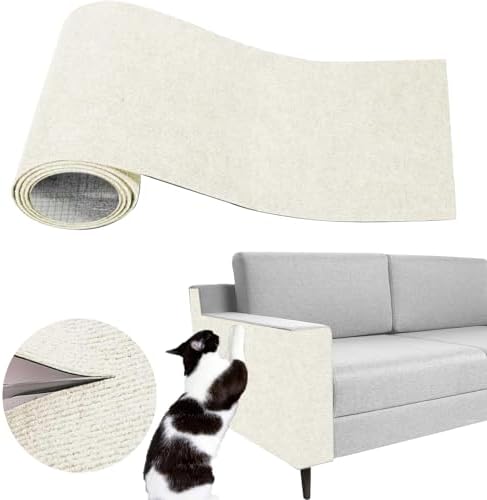 SREBAY Cat Scratch Couch Furniture Protector, Self-Adhesive Scratch Pad by SREBAY