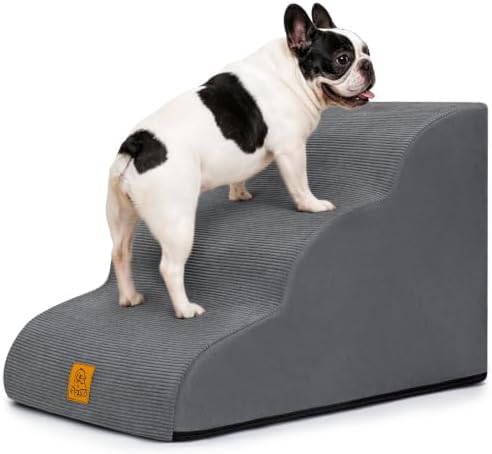 Dog Stairs for Small Dogs and Cats, 3-Step Dog Steps for Couch, 15.7" H by Unknown