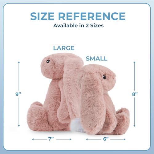 Best Pet Supplies Bunny Buddy Squeaky Plush Dog Toy - Mauve, Medium - Image 5