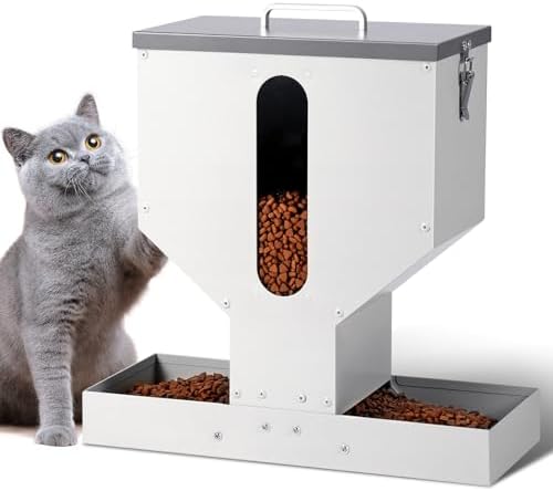 Gravity Cat Feeder 2 Cats - 12L Automatic Dual Cat Feeder by LivestockPoultrySupplies