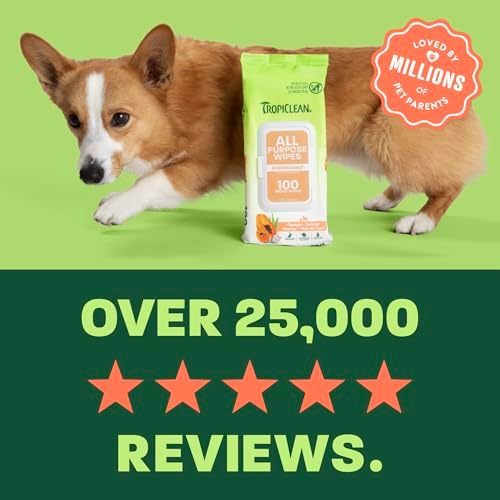 TropiClean Papaya & Coconut Luxury 2-in-1 Pet Wipes, 100ct - Wipes for Dogs & Cats - Gently Removes Dirt, Dander & Smells - for Pet Paws, Face, Body & Bottom - Tropical Papaya & Coconut Scent - Image 6