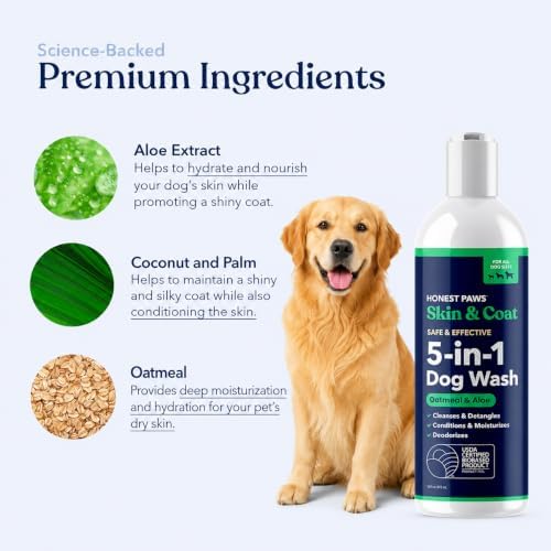 Oatmeal Aloe Dog Shampoo and Conditioner, Itchy Skin Relief, Sensitive Skin - Image 4