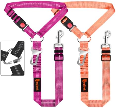 Laqibak Removable Dog Seat Belt Harness for Car, 3 in 1 Pet Seatbelt Leash by laqibakProductcollection