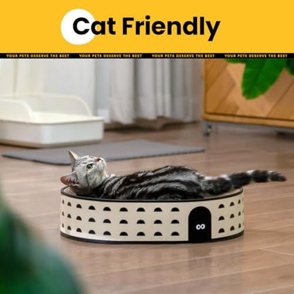 Conlun Oval Cat Scratcher Bed | Scratching Bowl Lounge for Kittens | Medium - Image 5