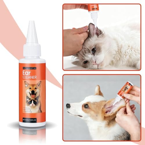 FlowFish Pet Ear Cleaner for Dogs Ear Infection Treatment, No-irritating Dog Ear Cleaner Solution for Treat Dog Ear Infection At Home with Gentle Caring [1.69 FL.OZ] - Image 6